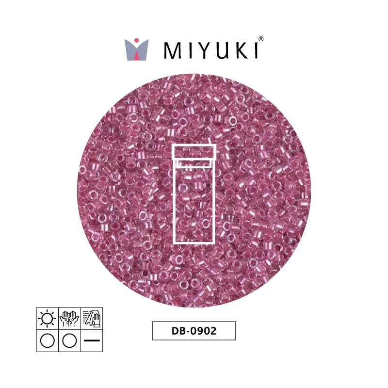 Miyuki delica 11/0 DB0902 sparkling peony link forrado cristal x 3g