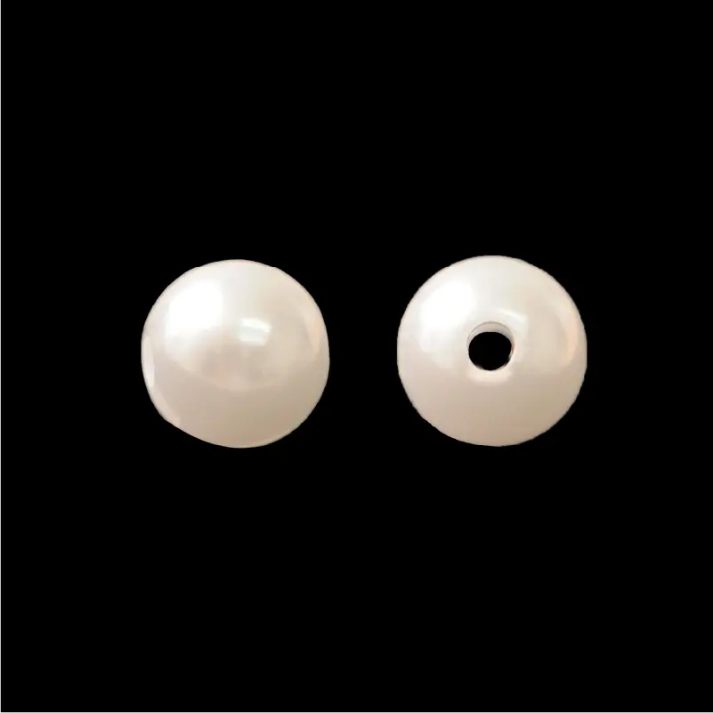 Perla sintetica redonda 8mm blanca x libra