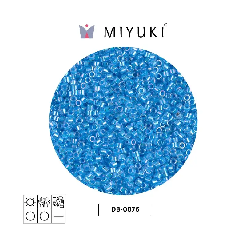 Miyuki delica 11/0 DB0076 lt blue crystal x 50g