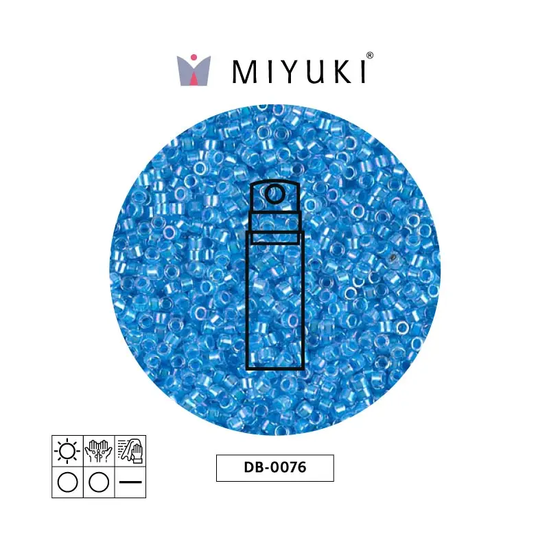 Miyuki delica 11/0 DB0076 lt blue ld crystal x 10g