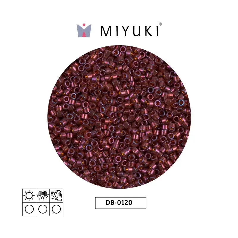 Miyuki delica 11/0 DB0120 dk top claretlust x 250g