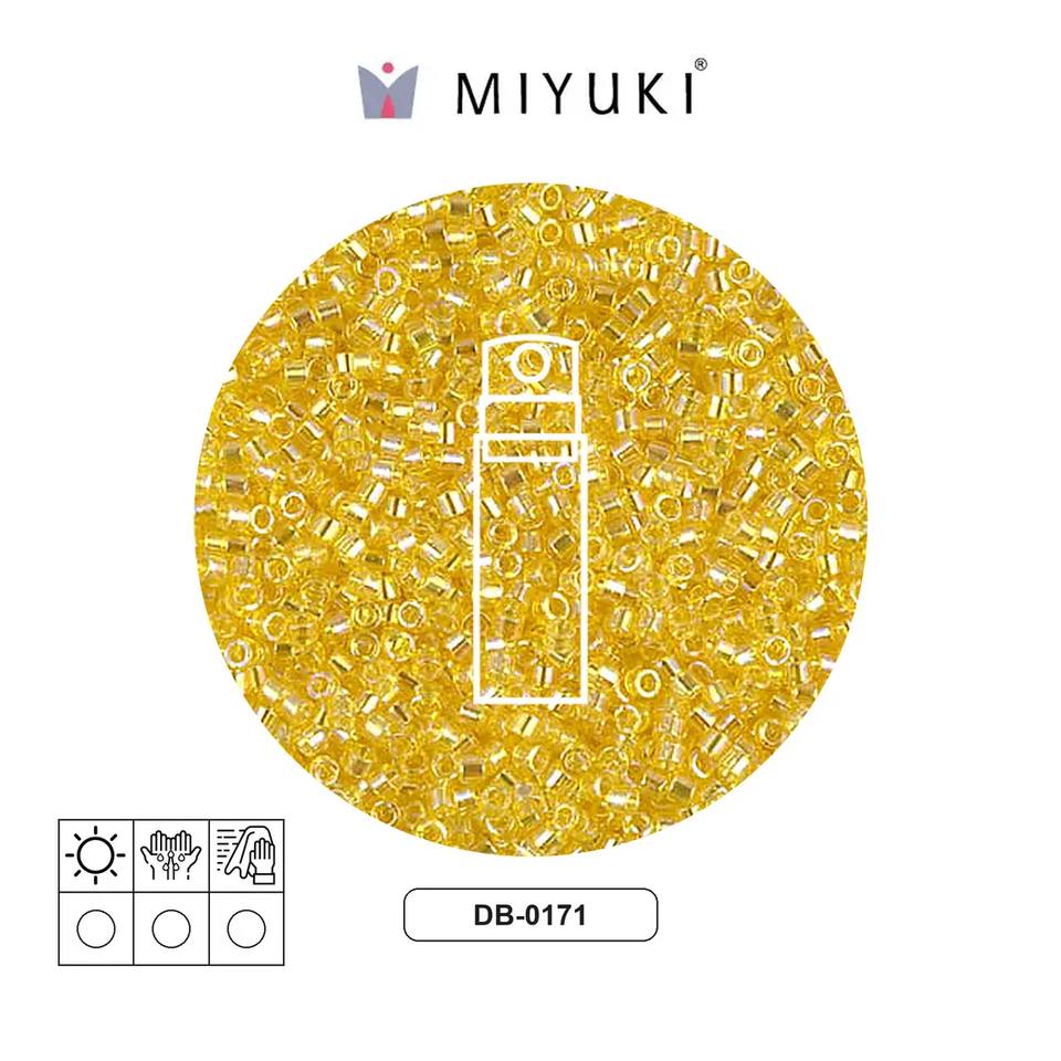 Miyuki delica 11/0 DB0171 transp yellow AB x 10g
