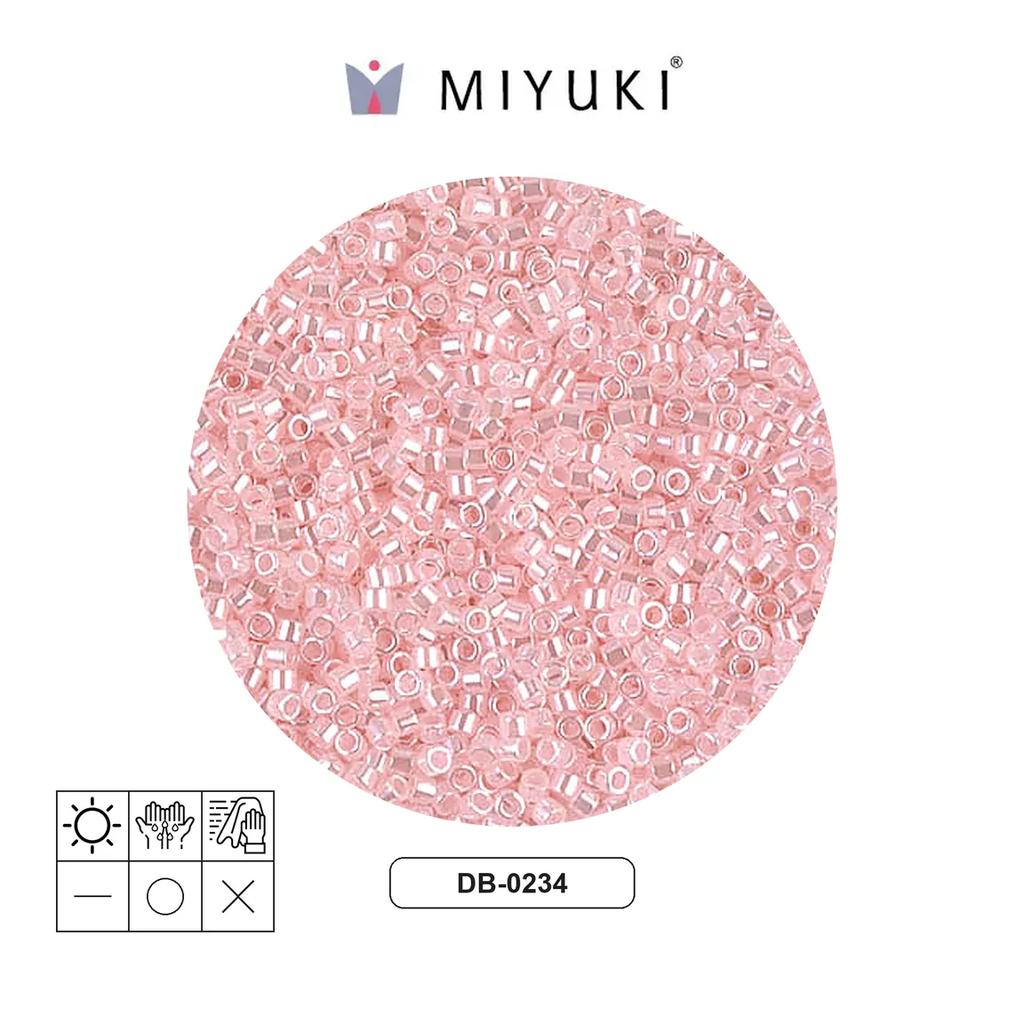 Miyuki delica 11/0 DB0234  baby pink ceylon x 50g