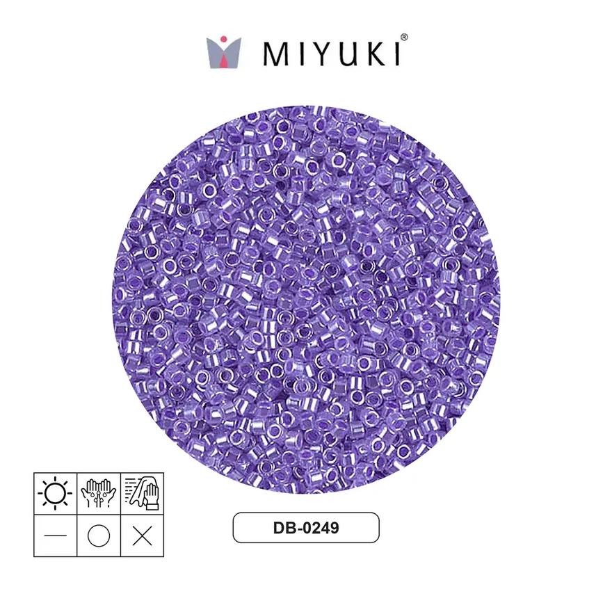 Miyuki delica 11/0 DB0249 purple ceylon x 50g