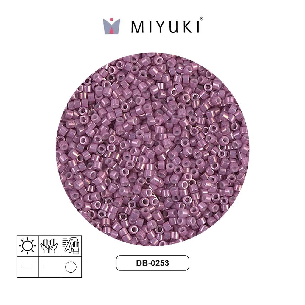 Miyuki delica 11/0 DB0253 op dk orchid luste x 50g