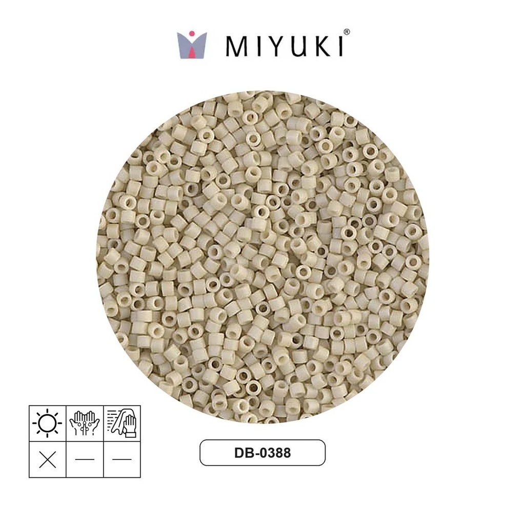 Miyuki delica 11/0 DB0388 hueso mate x 50g