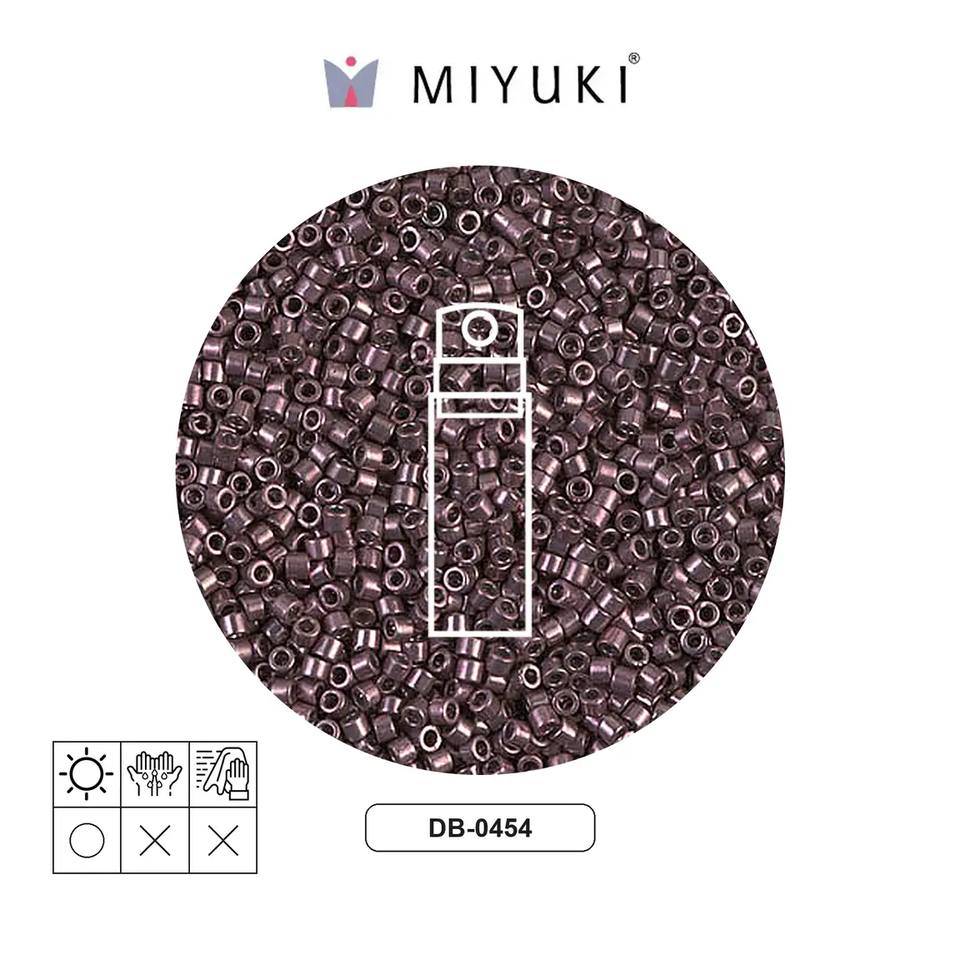 Miyuki delica 11/0 DB0454 galvanized smoky amethyst x 10g