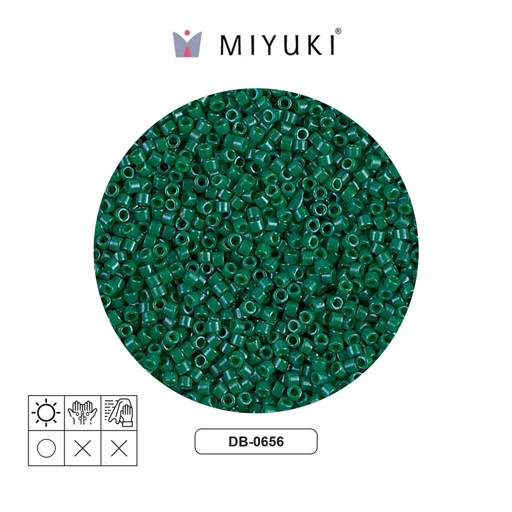 Miyuki delica 11/0 DB0656 opaco jade verde x 50g