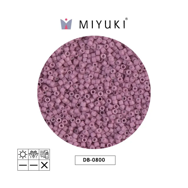 Miyuki delica 11/0 DB0800 mate opaco antique rosa x 50G