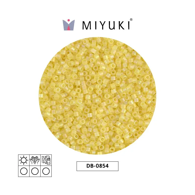 Miyuki delica 11/0 DB0854 mate transparente amarillo AB x 50g
