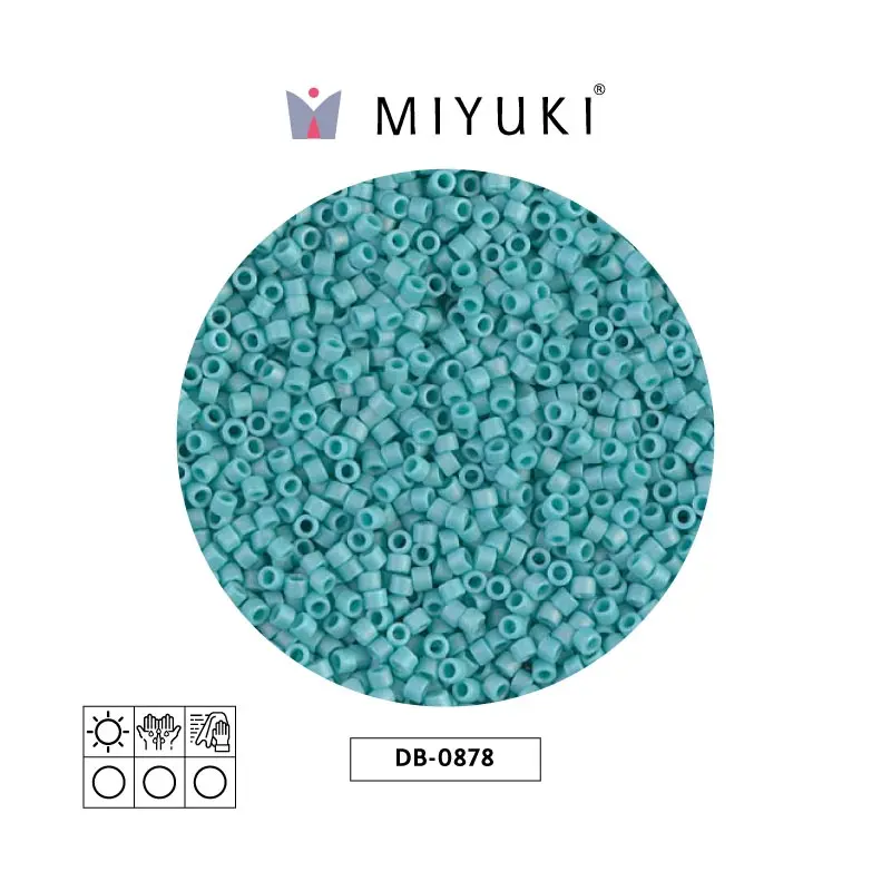 Miyuki delica 11/0 DB0878 mat opaco turquoi AB x 50g