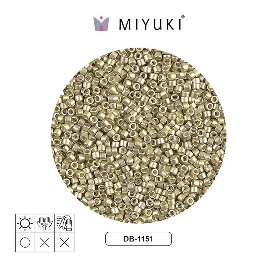 Miyuki delica 11/0 DB1151 semi-matte galvanizado x 50gr