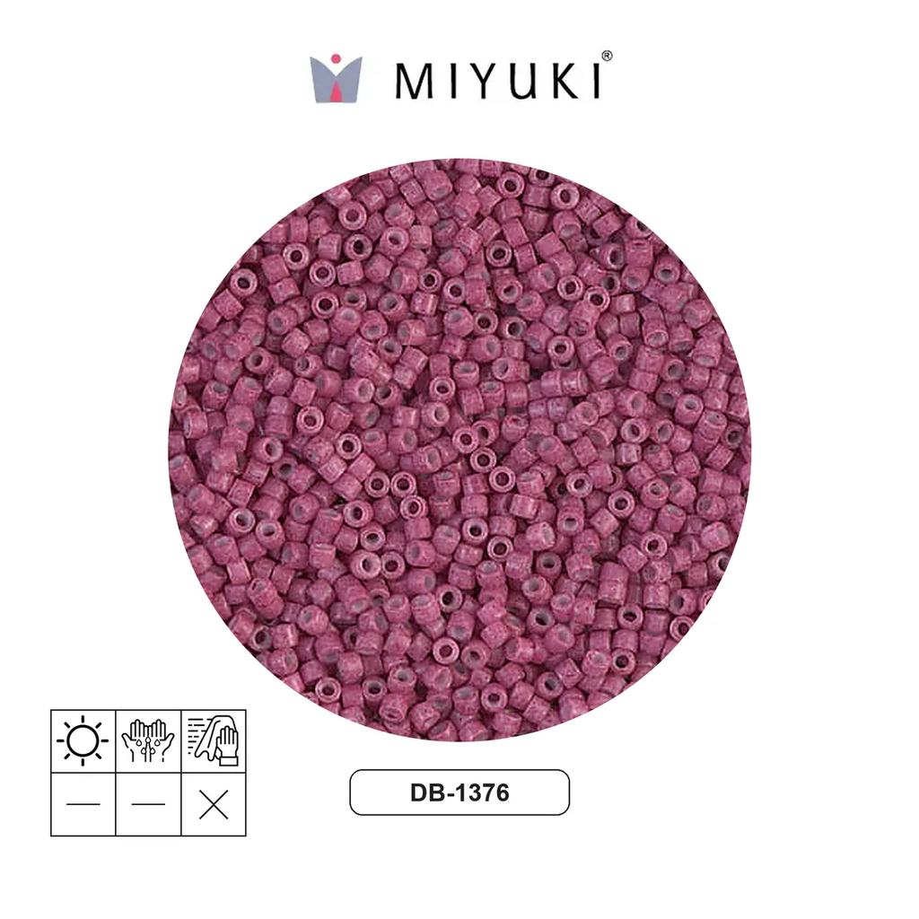 Miyuki delica 11/0 DB1376 opaque antique rose x 50g