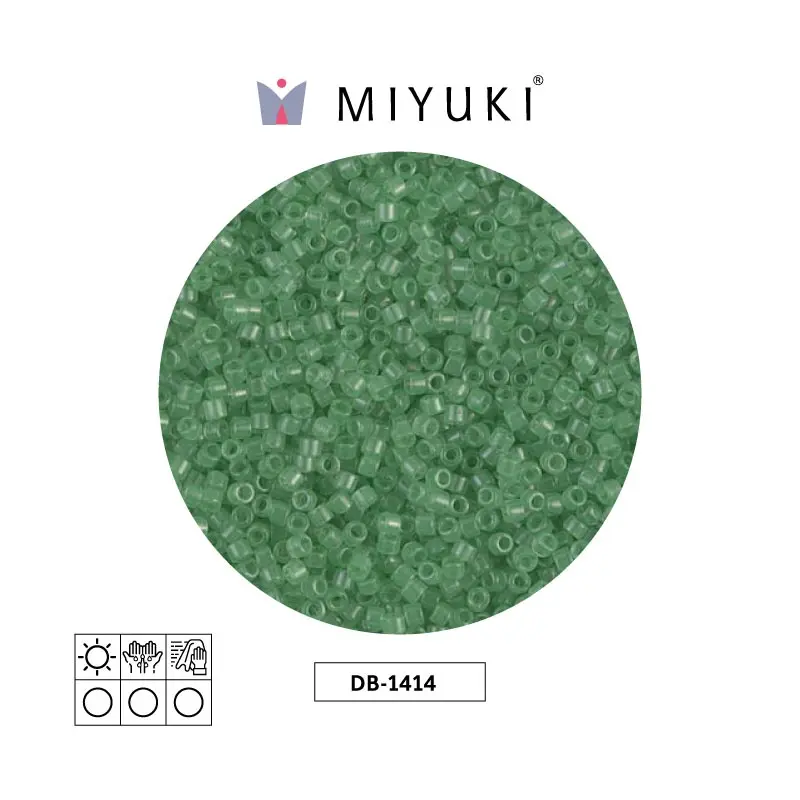 Miyuki delica 11/0 DB1414 transparente verdex50g