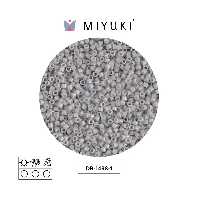 Miyuki delica 11/0 DB1498-1opaque light smoke x 50g