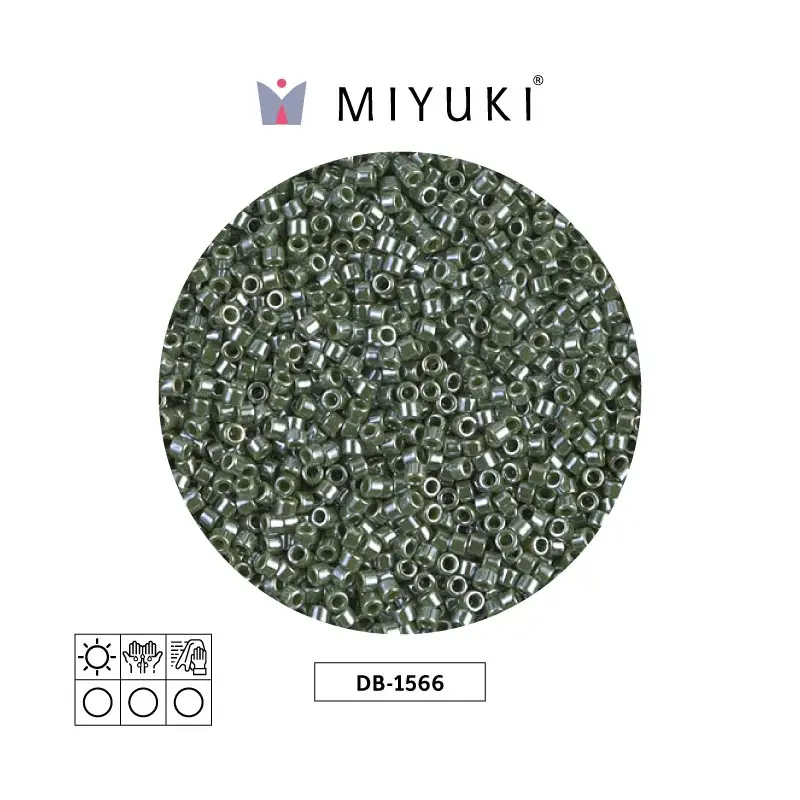 Miyuki delica 11/0 DB1566 opaque avocado luster x 50g