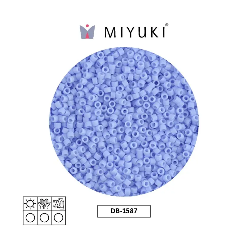 Miyuki delica 11/0 DB1587 opaque matte agate blue x 50g