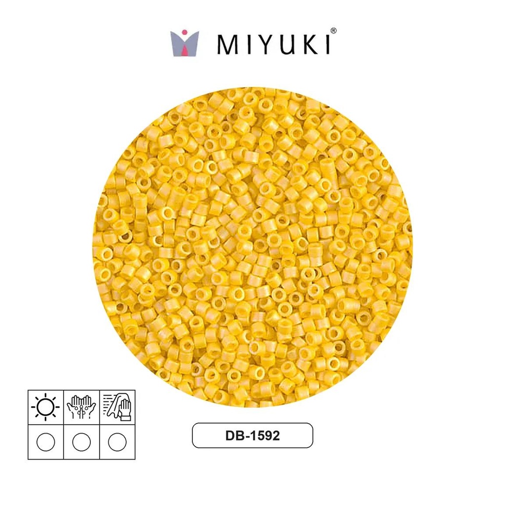 Miyuki delica 11/0 DB1592 matte opaque canary AB x 50g