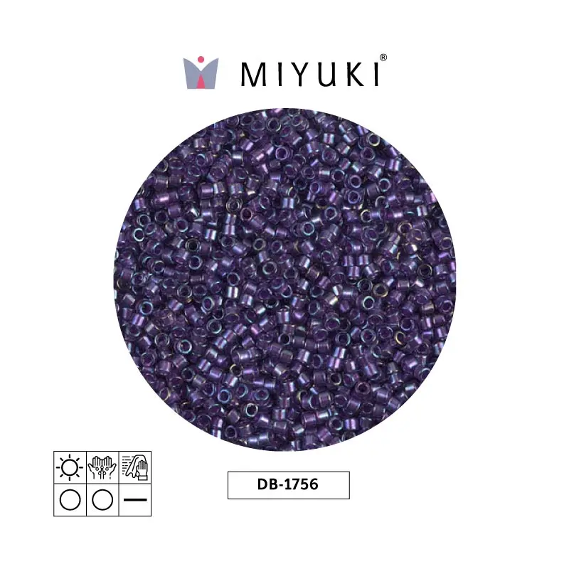 Miyuki delica 11/0 DB1756 spkl morado forrado amethyst x 50g