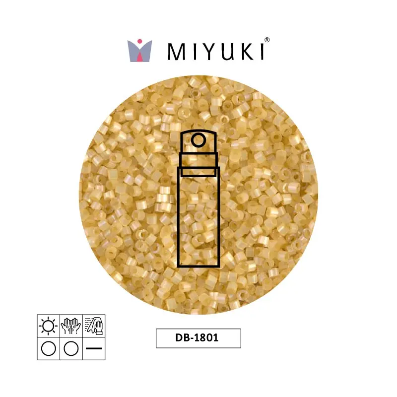 Miyuki delica 11/0 DB1801 lt apricot satin x 10g