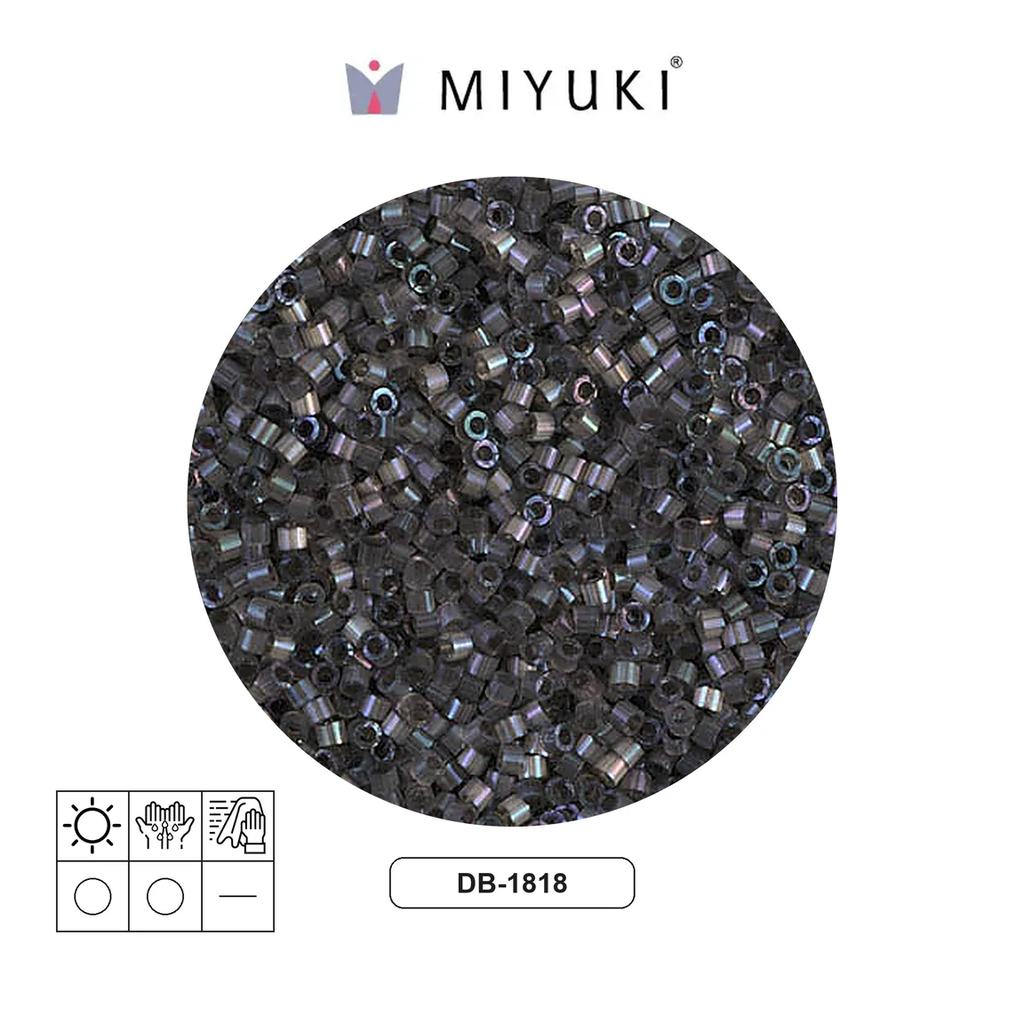 Miyuki delica 11/0 DB1818 dark grey satin x 50g