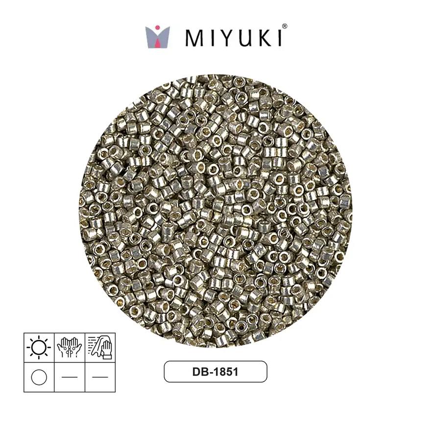 Miyuki delica 11/0 DB1851 galvanized light pewter x 50g