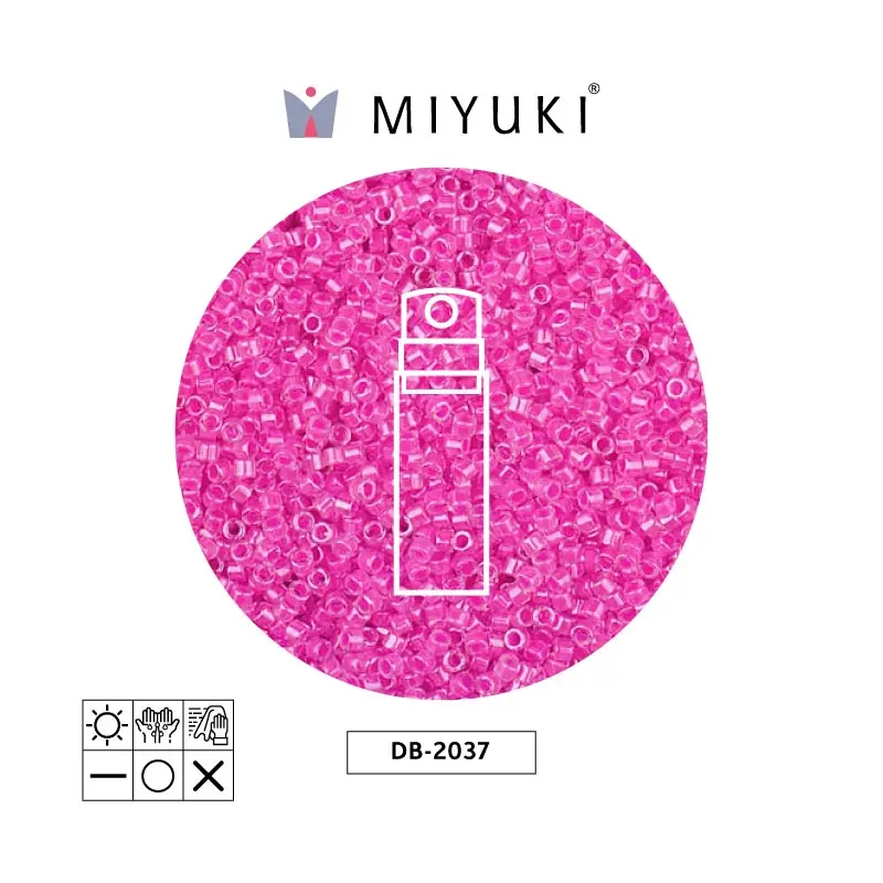 Miyuki delica 11/0 DB2037 neon hot fucsia x 10g