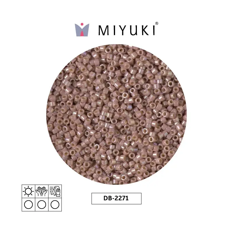 Miyuki delica 11/0 DB2271 opaco glazed beige AB x 50g