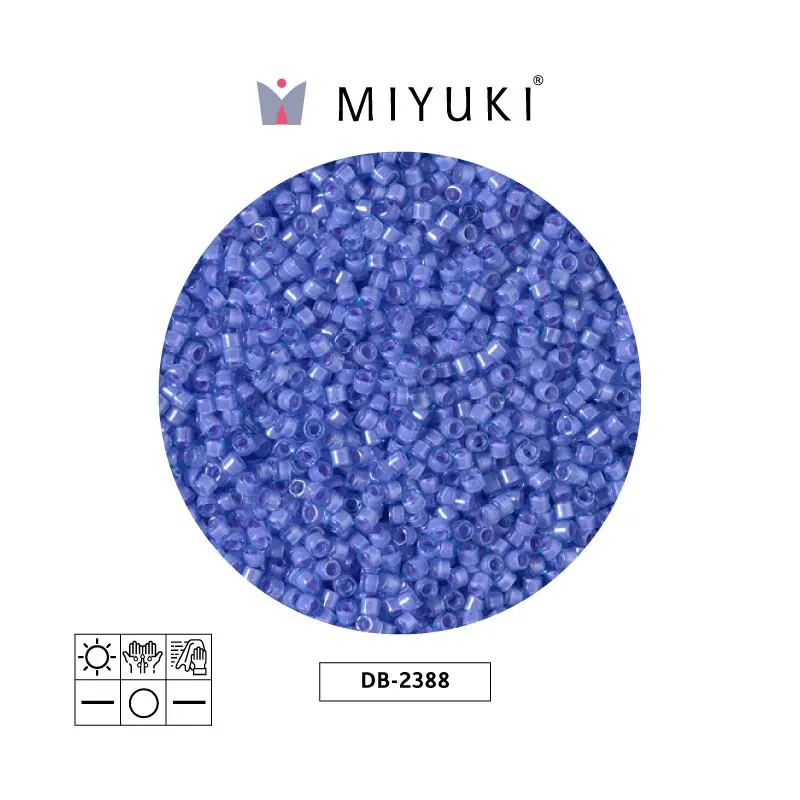 Miyuki delica 11/0 DB2388 color lined lavender x 50g