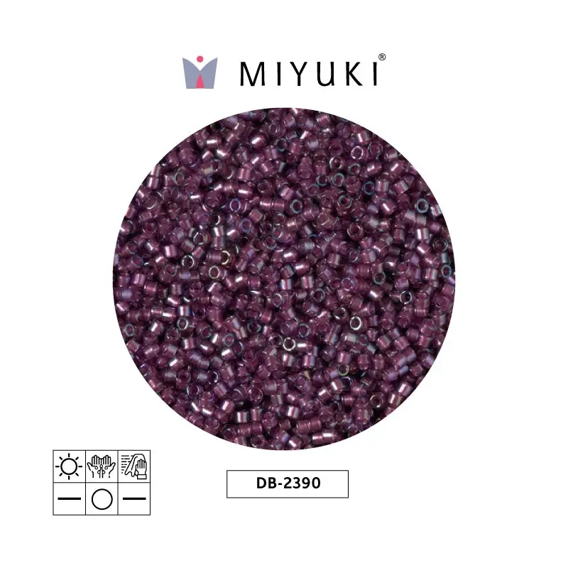 Miyuki delica 11/0 DB2390 color lined brandy x 50g