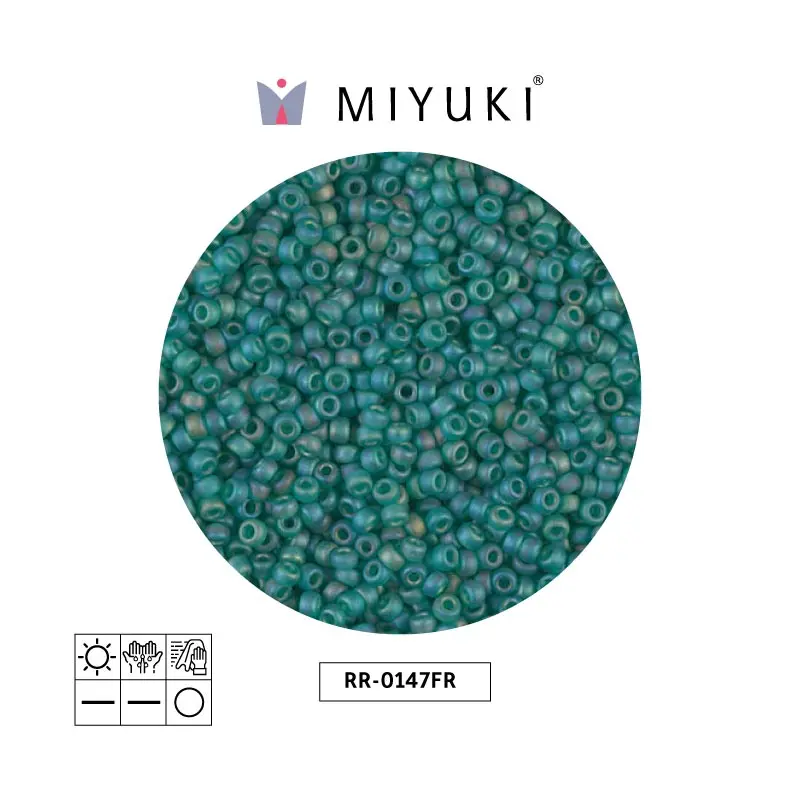Mostacilla Miyuki rocalla 11/0 RR0147FR matte transparent dark green x 250g