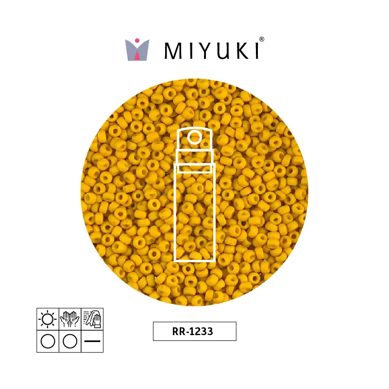 Mostacilla Miyuki rocalla 15/0 RR1233 matte opaque mustard x 10g