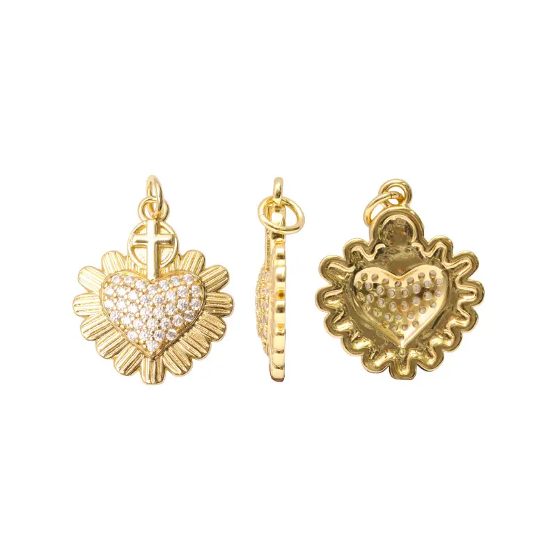 Dije sagrado corazon 18x21mm/Golfi x und