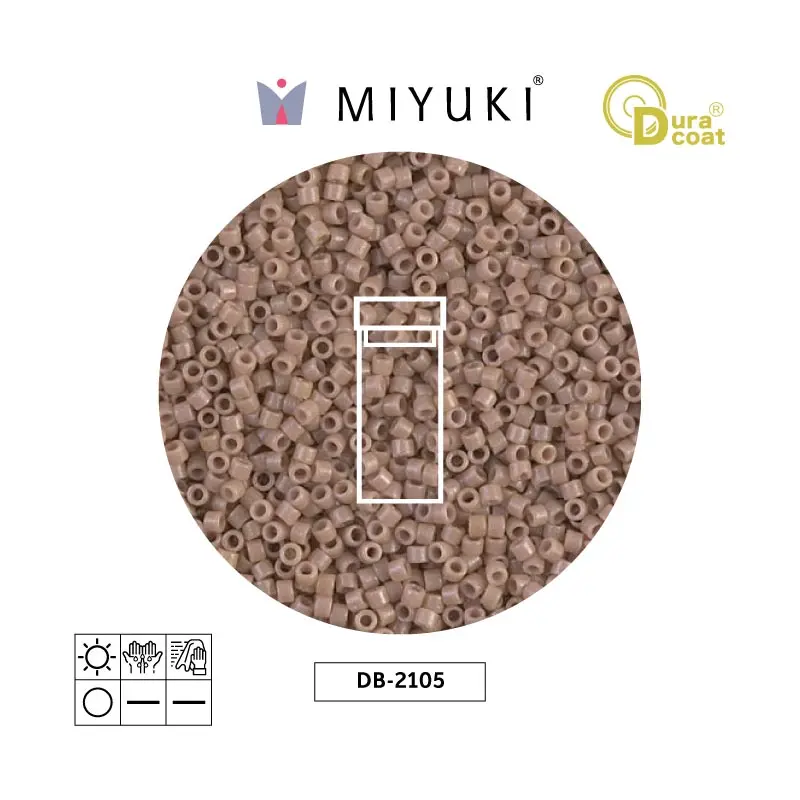 Miyuki delica 11/0 DB2105 opaco beige Duracoat x 3g
