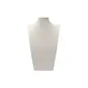 Exhibidor cuello 30cm blanco x und