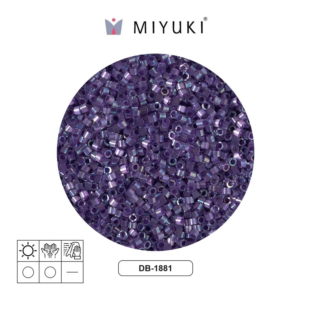 Miyuki delica 11/0 DB1881 color lined dark orchid AB x 50g