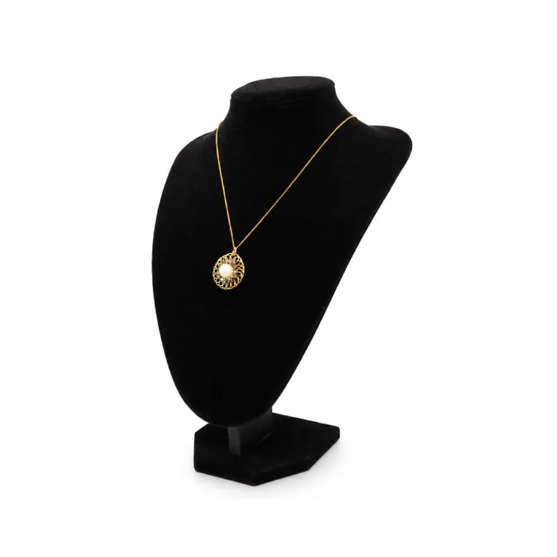 Busto exhibicion negro alto 30cm x und