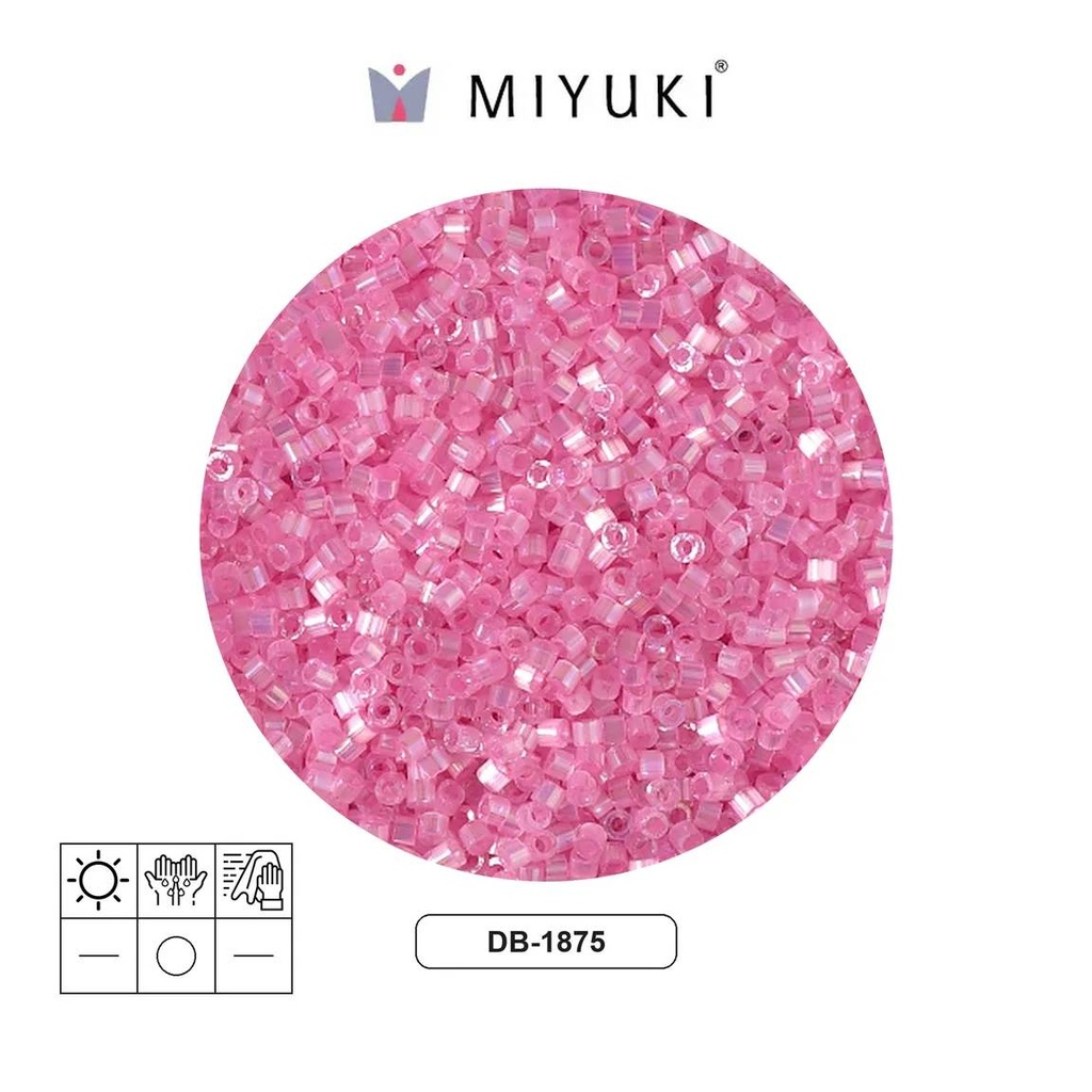 Miyuki delica 11/0 DB1875 color lined light canation x 50g