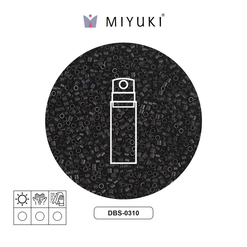  Miyuki delica 15/0 DBS0310 negro mate x 10g