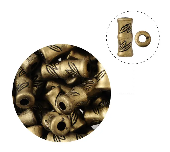 Herraje plastico 11X26mm TL376 bronce x 1/4 lb