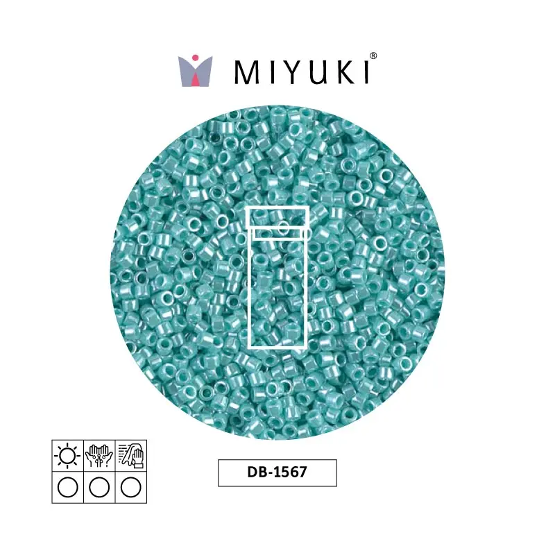 Miyuki delica 11/0 DB1567 opaco azul opal lusterr x 3g