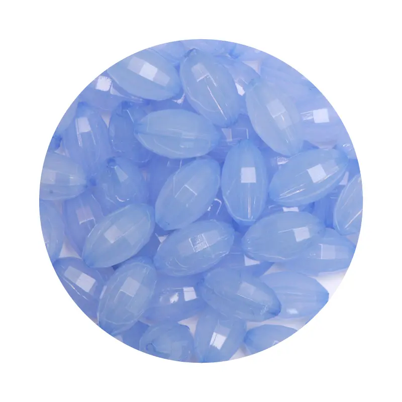 Acrilico 4714 rice facetada 18x10mm 620 azul cielo x libra