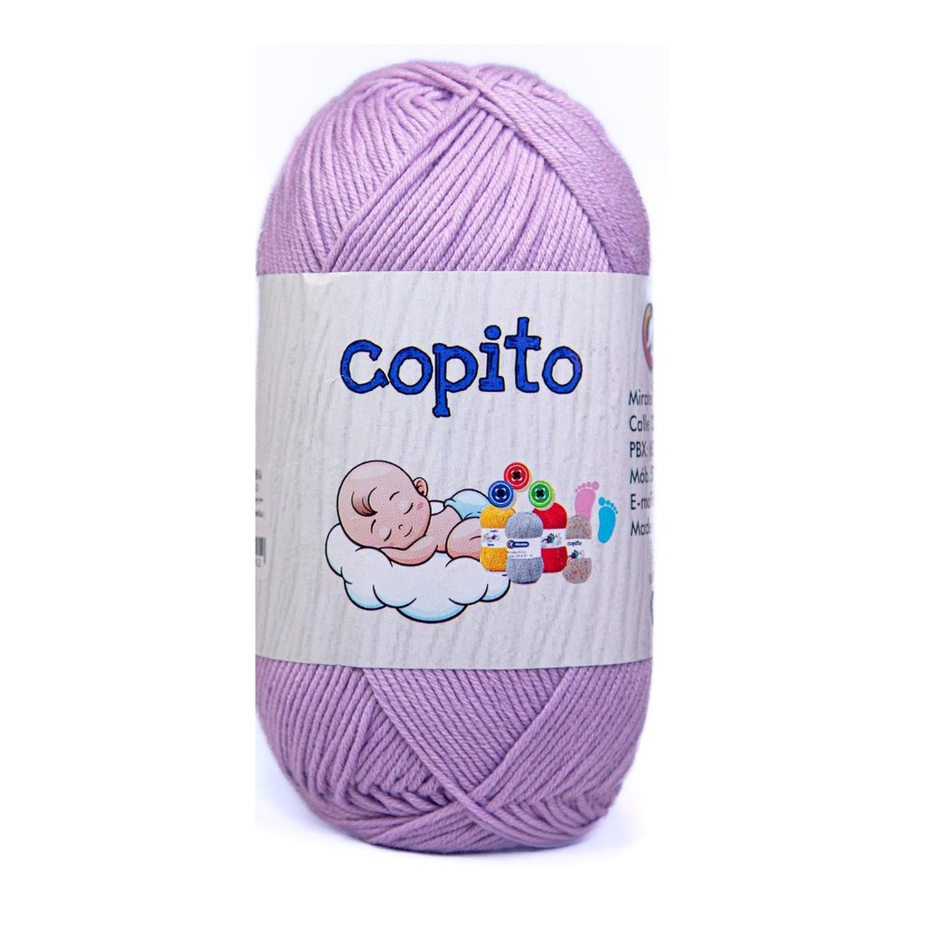 Madeja hilo copito 100% acrilico lila 260 x 100g