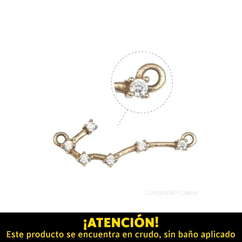 Dije micropave zodiaco cancer/R x 10unds