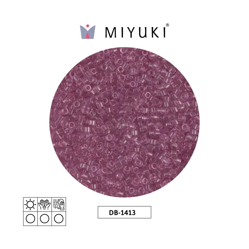Miyuki delica 11/0 DB1413 transparent light rose x 50g