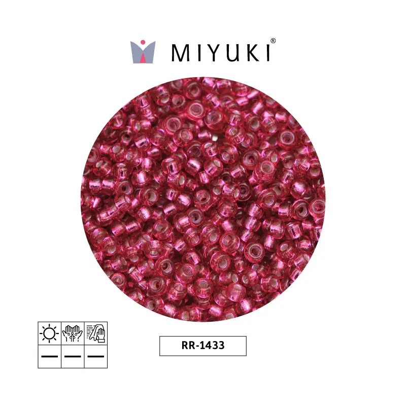 Mostacilla Miyuki rocalla 11/0 RR1433 silver lined garnet x 250g