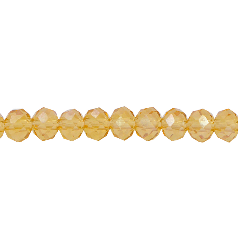 Murano rondela facetada 2mm light topaz 16 x 145unds