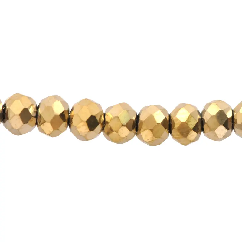 Murano rondela facetada 2mm bronze 90 x 190unds