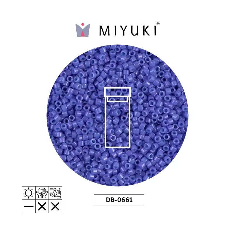 Miyuki delica 11/0 DB0661 opaco azul morado x 3g