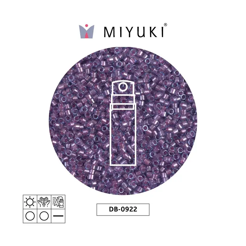 Miyuki delica 11/0 DB0922 sparkling orchid forrado morado x 10g